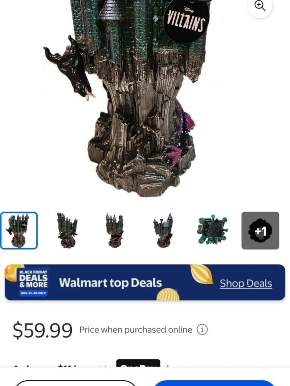 BBW Disney Villains Dragon Castle Candle Holder